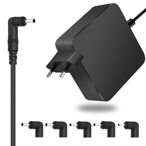 Cargador Universal 65W 45W para ASUS VivoBook ZenBook 14 15 17 S14 S15 S17 Notebook Lenovo IdeaPad Replacement con 5 Conectores Diferentes