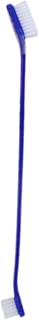 Pet Toothbrush Double Head Non Slip Handle Gentle Cleaning Suitable for Dogs Use, Blue