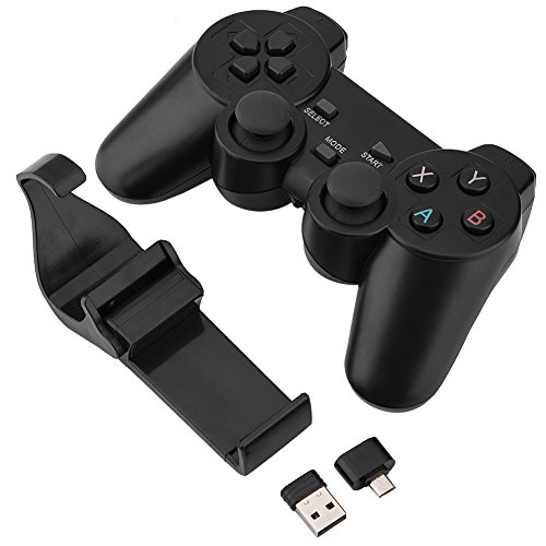 Preisvergleich Produktbild Wosume Gamecontroller, 2.4G drahtloser intelligenter Gamepad-Bluetooth-Gamecontroller für TV-Box-PC-Handy