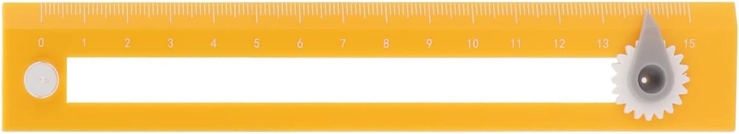 oddpod™ Multipurpose Circle Maker, Compass Ruler, Portable Scale & Compact Plastic Geometric Divider for Teachers, Artists, Designers, Architects, Engineers, and Students - Yellow