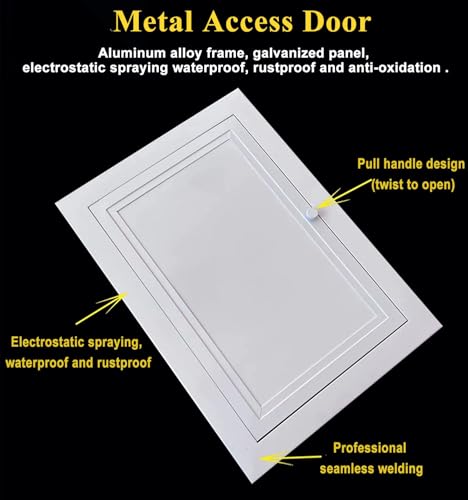 Puerta de panel de acceso 30 x 50 cm para techos y paredes con mango 2