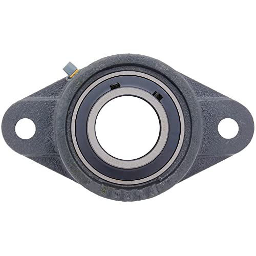 [2-Pack] - UCFL209-28 - 2-Bolt Flange-Mount Ball Bearing Unit, Insert Bearing UC209-28, Cast Iron Housing FL209, Bore Shaft 1-3/4 in (44.45 mm), Set Screw Locking, 7.401 in (188 mm) Flange Length by QJZ - Image 6
