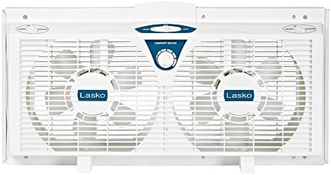 Lasko 2138 8-Inch Electrically Reversible Twin Window Fan