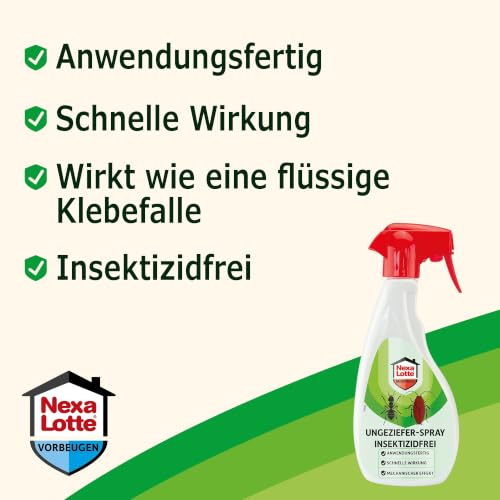 Nexa Lotte Ungezieferspray 500 ml für Ameisen Wanzen Insektizidfrei