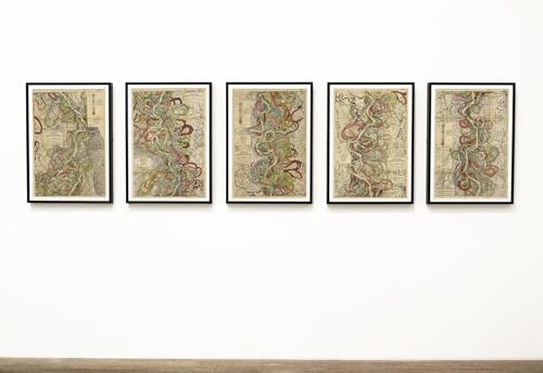 Sheet 7-1944 Mississippi River Map - River House Decor Wall Art Gifts - Harold Fisk Ancient River Meander Alluvial Valley Poster Mississipi Mississ Missipi 11x16 inches Unframed.