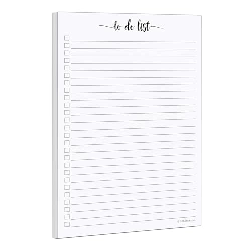 321Done To Do List Notepad, 5.5x8.5 Inches, 50 Sheets, College Ruled |…