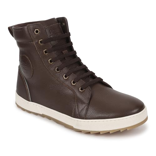 Royal Enfield Mens HIANKLE Leather Boots Dark Sneaker-10 Kids UK (SOA230005DARK Brown) (B0CKZ783BJ) Amazon Price History, Amazon Price Tracker