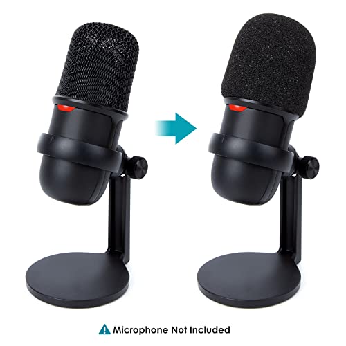 YOUSHARES SoloCast Pop Filter - Professional Windscreen Microphone Cover Foam Compatible with HyperX SoloCast USB Mic to Reduce Noise - Image 2