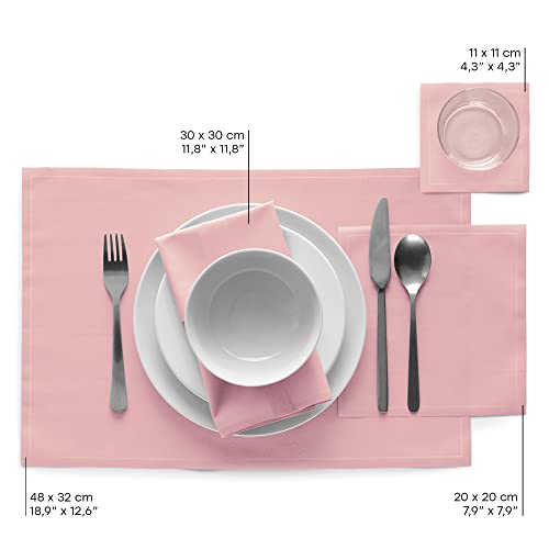 My Drap Basics Cotton Luncheon Napkin, Dusty Pink, 25 Units Per Roll #TOP5