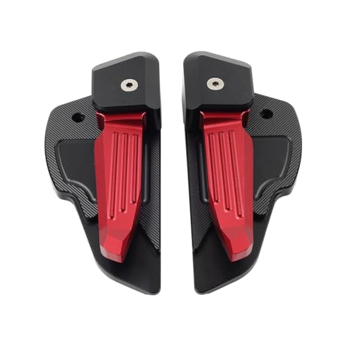Repose-pieds arrière en aluminium rouge résistant pour éviter la fatigue sur Sprint 50