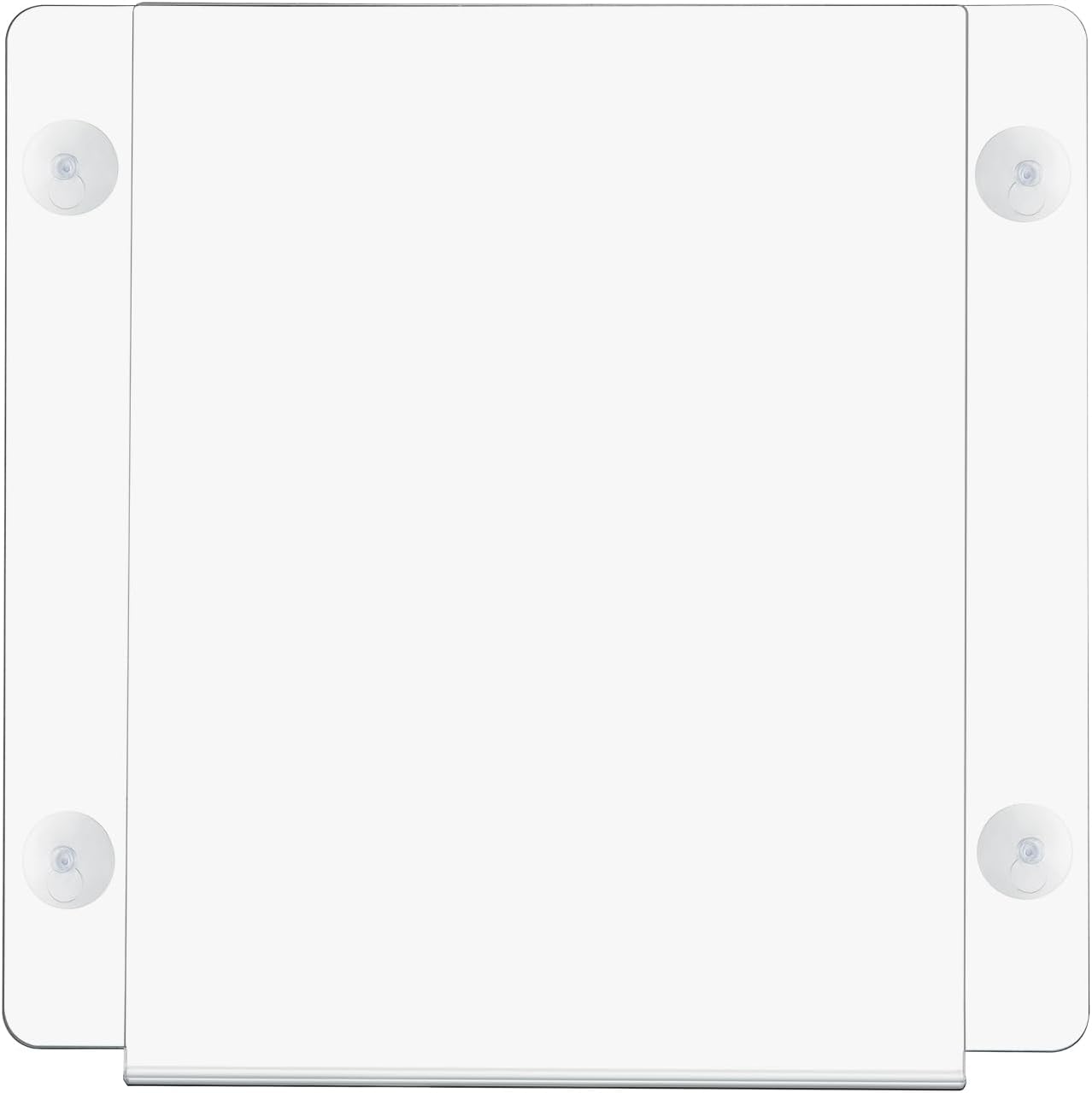 Plastic Wall Signs, Clear Frame Paper Holder with Suction Cups, 12-Packs Wall Mount Sign Holder, Acrylic Sign Holders for Office, Home, Store, Restaurant