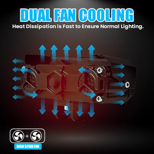 Image of Super Bright 4 LED Fog Light with Switch | Dual Mode Yellow and White Changing Light, High Low Beam, Aluminum Body, Universal Fit for Motorcycle and Car (Pack of 2)