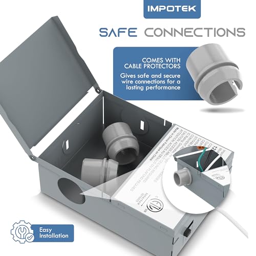 IMPOTEK 4 Inch LED Recessed Ceiling Slim Pot Lights with Junction Box 5 CCT 2700K/3000K/3500K/4000K/5000K Dimmable ICRated ETL Energy Star Listed 9W 800LM - RCL1-9W4IN (Pack of 6) by IMPOTEK - Image 6
