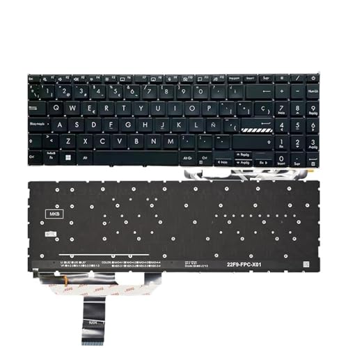 Clavier Espagnol-Russe M1503Q LED pour travailler confortablement de nuit