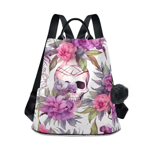 Sac à dos femme crâne et fleurs : finis les accessoires ternes