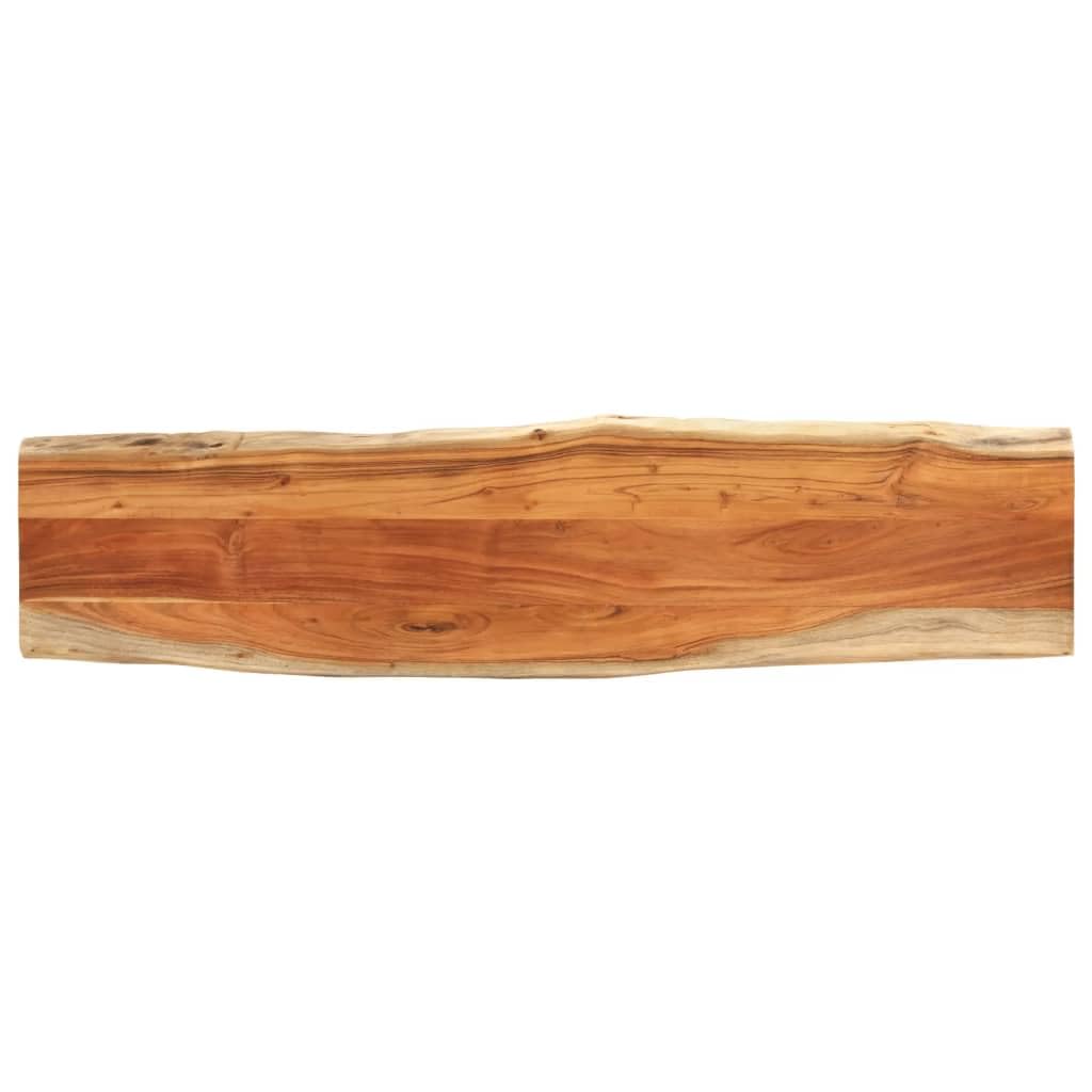 TABLE TOP 90X40X2.5 Cm Rectangular Solid Wood Acacia Live Edge £97.56 - PicClick UK - View #5