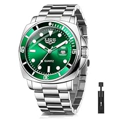 Steel Strap-Silver Green