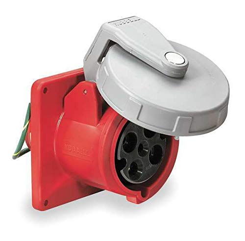 IEC Pin and Sleeve Receptacle,60A,480V HUBBELL WIRING DEVICE-KELLEMS HBL460R7W
