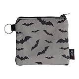 Gothic Bat Zipper Pouch, Bat Lover, Alternative Pouch, Halloween Accessories, Bat Halloween, Gothc Coin Purse, Bat Pouch, Handmade Gothic Unique Gift