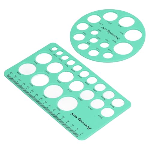 Regla elástica para medir pezones, silicona verde miniatura 4