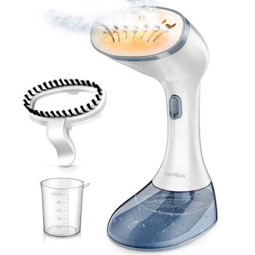 Steamer for Clothes, 1800W Fast Heat-up Clothes Steamer Handheld Garment Steamer with 3 Steam Settings, 380ml Water Tank, 9.8' Cord, Portable Clothing Steamer for Wrinkle Removal Safe on All Fabrics