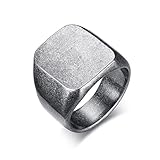 ✨Material✨ Nuestro anillo está hecho de Acero inoxidablede alta calidad, resistente y duradero, no es fácil de romper y cómodo de llevar.