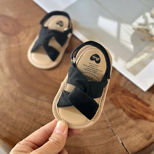 Image of Infant Baby Boys Girls Summer Sandals Party Wedding Dress Flats Shoes Newborn Crib Shoes First Walkers Prewalkers 0-18 Months