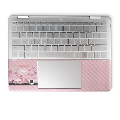 Image of MightySkins Carbon Fiber Skin Compatible with HP Spectre x360 14 inch (2022) Full Wrap Kit - Cherry Blossom Dream | Protective, Durable Textured Carbon Fiber Finish | Easy to Apply | Made in The USA