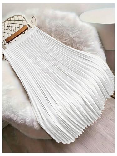 SOLY HUX Women's High Waisted Flowy Pleated Maxi Skirt Swing A Line Long Skirts3