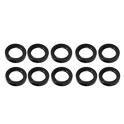 10Pcs Industrial Oil Seals NBR Carbon Steel High Temperature Bearing Seals for Machinery Automotive and Transmission Systems 35mm 50mm Shaft Size (Outer Diameter 52mm)