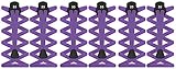 Ajuste rápido y sencillo. 55 Sport® - Cordones elásticos planos con cierre, mujer hombre Infantil, Purple (3 Pack), talla única