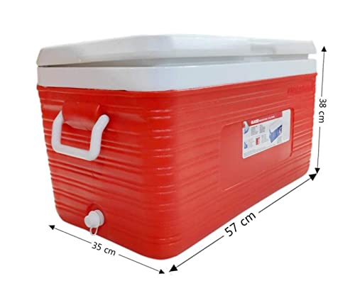 Image of Princeware Insulated Chiller Ice Box 50 LTR with Vent Lid,Tap (Blue)