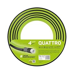 Cellfast Tubo da giardino QUATTRO resistente, leggero a 4 strati, resistente ai raggi UV, tubo di filato intrecciato, 20 bar, 3/4" 15 m, 10-074