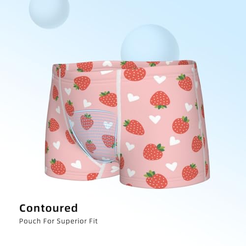 Boys' Cotton Boxer Brief Soft Underwear-Strawberry4