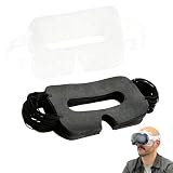FLAVNTEL 60 Maschere VR Monouso Universali per HTC Vive PRO e Altri Visori, 30 Nere e 30 Bianche, Coperture Igieniche in Tessuto Non Tessuto con Elastici Piatto per Uso Domestico, Negozi VR ed Eventi