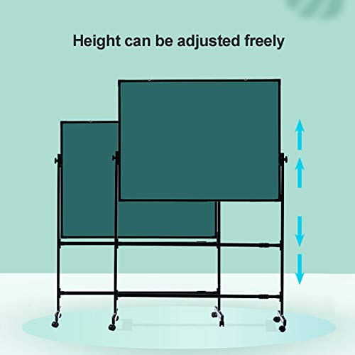 Doppelseitiges magnetisches Whiteboard, höhenverstellbar, um 360° drehbar, Rahmen aus Aluminiumlegierung, vielseitige trocken abwischbare Lösung für Zuhause, Schule und Büro