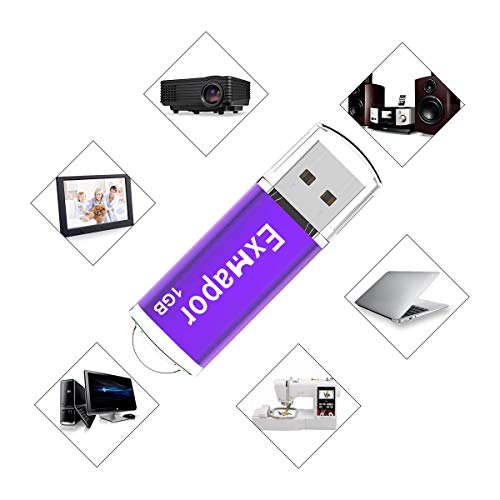 10 X 1Gb Usb Flash Drive, Exmapor Thumb Drive Cap Design Usb Stick With Led Indicator Lanyards Multi Colors(10 Mixed Colors: Silver/Light Green/Pink/Sky Blue/Purple/Orange/Green/Red/Blue/Black) #TOP6