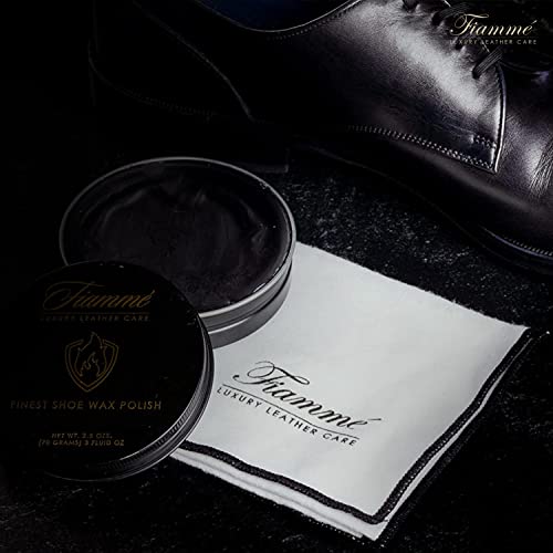 Premium Wax Shoe Polish - All-Natural Blend of Carnauba Wax, Beeswax, and Oils for Mirror-Like Shine and Deep Gloss (Neutral)