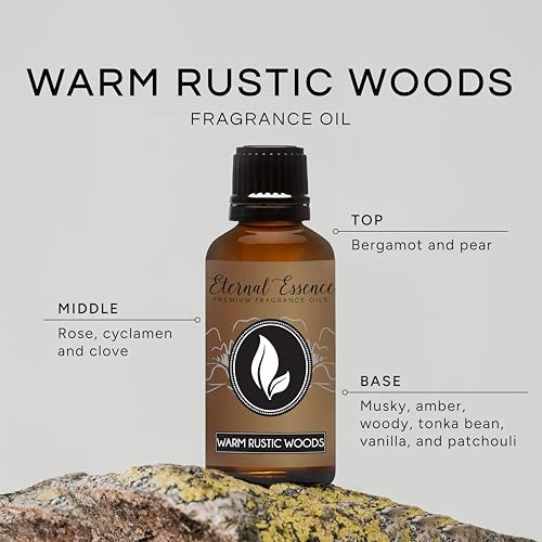 Image of Eternal Essence Oils Warm Rustic Woods 30ml Premium Fragrance Oil - for Candle, Soap Making, Aromatherapy, Diffusers, Home Care, & Humidifiers
