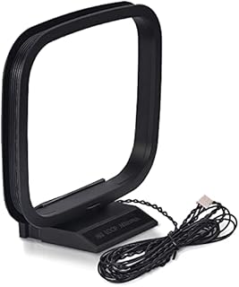 Bingfu AM FM Antenna Loop with 3-Pin Mini Connector AM Antenna for Pioneer Oenon Onkyo Sony Bose Sherwood JVC Stereo AV Receiver Systems