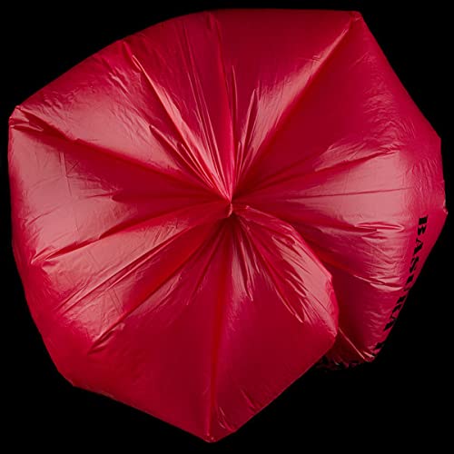 Red Isolation Infectious Waste Bag/Biohazard Bag High Density (7 Gallon) 100 Count #TOP3