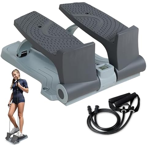 Leikefitness Portable Stair Stepper with Bands Cover