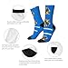 XZDZDX Oklahoma State Flag Polyester Mid-Calf Socks 2 Black-2 for Unisex - Skin-Friendly Elastic Fashion Crew Socks