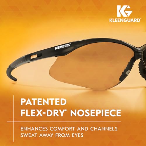 KleenGuard™ V30 Nemesis™ Safety Glasses (25676), Clear Lenses, Black Frame, Unisex Eyewear for Men and Women (12 Pairs/Case) - Thumbnail 4