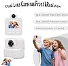 Cámara de impresión instantánea para niños, blanca, tarjeta de 32GB, doble lente, video HD 1080P | Cámara de juguete de impresión térmica, zoom 16X, pantalla IPS de 2.4", juegos de rompecabezas, para niños y niñas de 3 a 12 años 6
