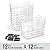 12 PACK Multi-Use Clear Plastic Storage Bins for Organizing w/ Labels - Home, Kitchen, Bathroom, Office, Pantry Cabinet Shelf Organizer Bins - SOHO Collection, RV, Fridge Organization Containers