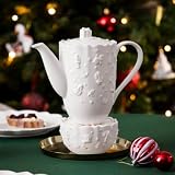 Villeroy & Boch - Toy's Delight Royal Classic dzbanek do kawy biały, nadaje się do zmywarki i mikrofalówki, dzbanek do serwowania, naczynia na Boże Narodzenie, dekoracja świąteczna, porcelana Premium