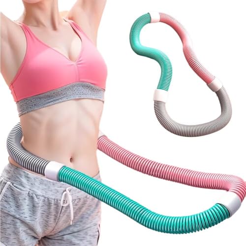 Onyth フラフープ  ソフトフラフープ  静音式 スプリングフラフープ PVC ソフトスプリング ポータブル 重み付け 多機能トレーニング 室内 屋外用 男女兼用