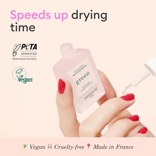 Manucurist Green Nail Polish Drying Drops - Fast Dry Nail Polish - Halves Drying Time - Nourishing Nail Care - 49.5% bio-sourced - Nail OIl - Cuticle Oil for Nails - Green System Compatible 0.5 Fl Oz - Thumbnail 2