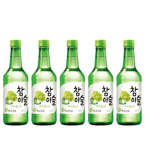 【韓国焼酎ソジュ】JINRO チャミスル マスカット [リキュール 13度 360ml×5本 ]（Amazon）